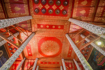 Ceiling of the thai temple