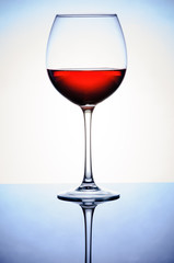 Red wine isolated
