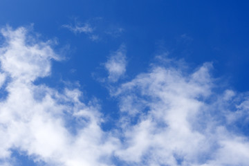 Blue Cloud Near the rain weather white .