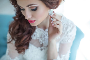 Beautiful bride woman 
