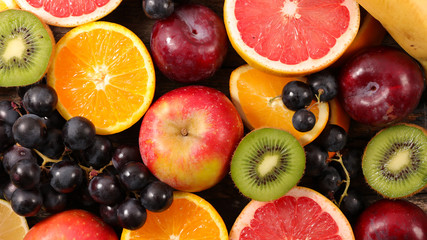 Fototapeta na wymiar collection of fruit