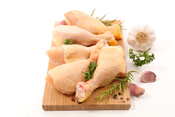 raw chicken leg