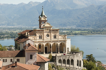 Wallfahrtsort "Madonna del Sasso", Orselina, Locarno, Tessin, Schweiz © tauav