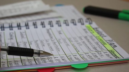 Budget Plan. Daily, monthly and yearly budget. Budgeting and business planning