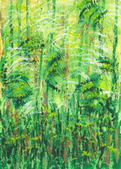 Abstract green background inspired by the nature
