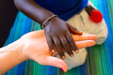 Fototapeta premium czarno-białe dłonie