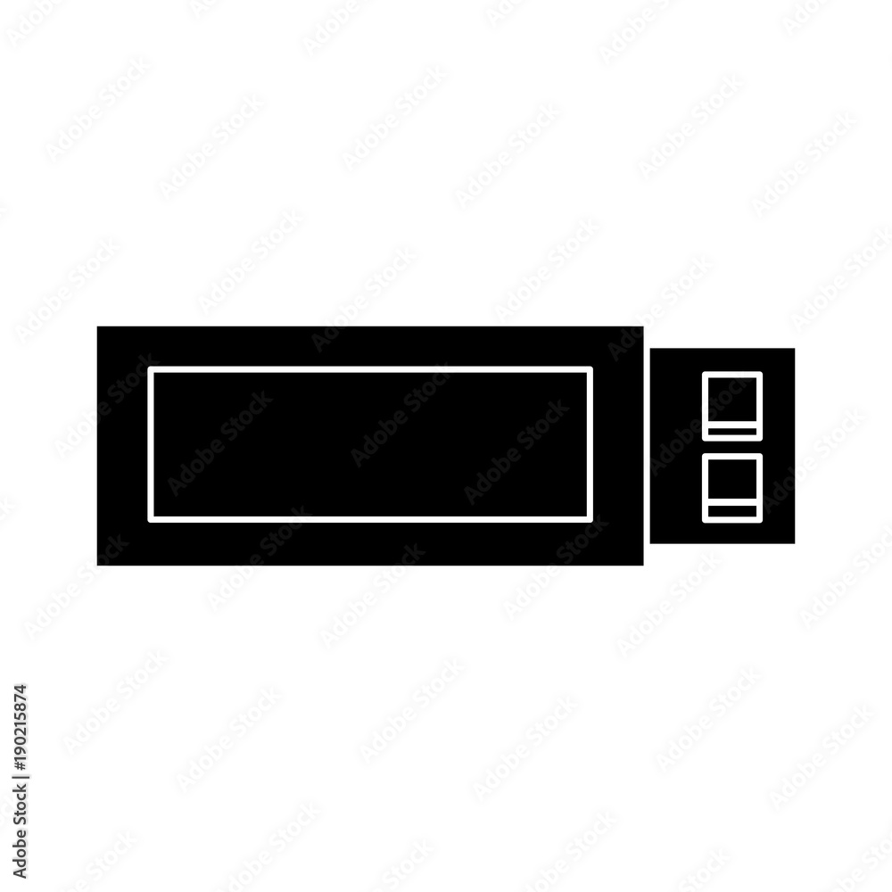Poster usb flash memory backup technology icon vector illustration pictogram design
