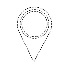 map pointer location navigation icon vector illustration pictogram design