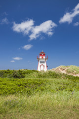 Fototapeta na wymiar Covehead Harbour Lighthouse on Prince Edward Island