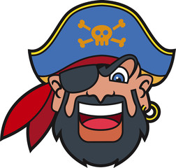 Pirate cartoon character
