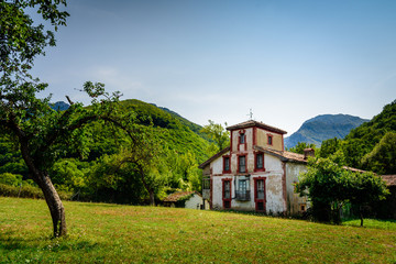 Stone houses in the mountains