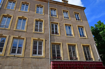 Metz, France - july 25 2016 : picturesque old city in summer