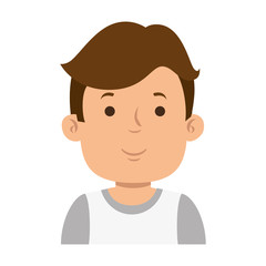 young man model avatar character vector illustration design
