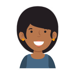 beautiful and young woman character vector illustration design