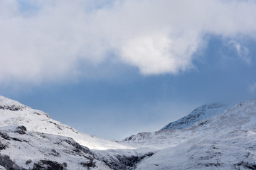 Fototapeta na wymiar mountains in winter
