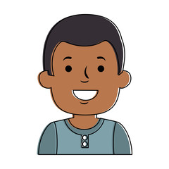 Obraz premium young man model avatar character vector illustration design