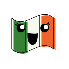 Kawaii ireland flag icon