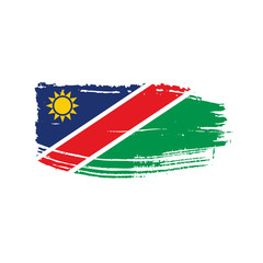 Namibia flag, vector illustration