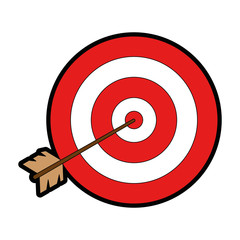 target with arrow icon vector illustration design