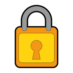 safe secure padlock icon vector illustration design