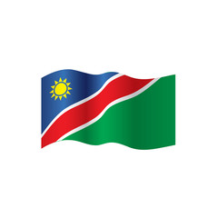 Namibia flag, vector illustration