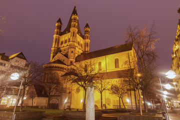 Fototapeta na wymiar Great St. Martin Church in Cologne