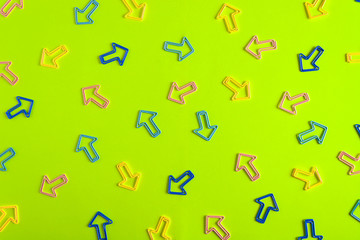 abstract web background arrow paper clip 