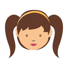 cartoon girl icon image