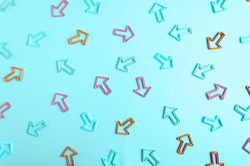 abstract web background arrow paper clip 