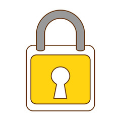 safe secure padlock icon vector illustration design