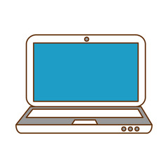 laptop computer isolated icon vector illustration design