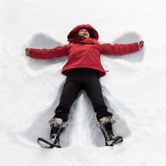 angelo sulla neve