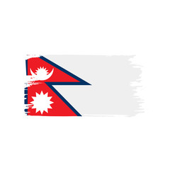 Nepal flag, vector illustration