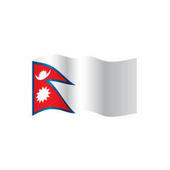 Nepal flag, vector illustration