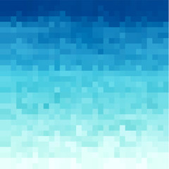 Geometric pixel marine background  - vector eps10