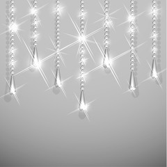 Diamond garlands - abstract jewelry background