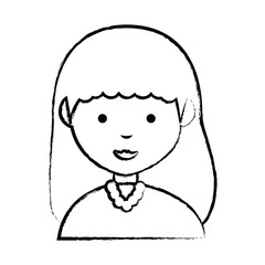 Fototapeta premium cartoon girl icon image