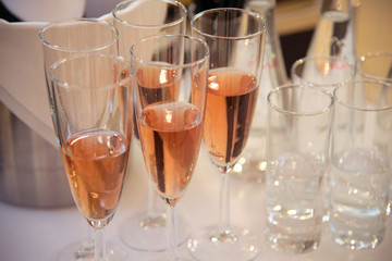 Alcohol bar, cocktail glass on bar counter, cocktail glass in a bar, Drinking cocktail in bar, cocktail in the glass with straws, Fresh drink coctail on a color background