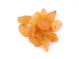 raisins on a white background