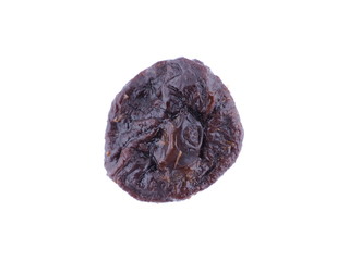prunes on white background