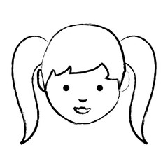 cartoon girl icon image