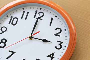 Focus time in clock of three o'clock for the design in your business concept.