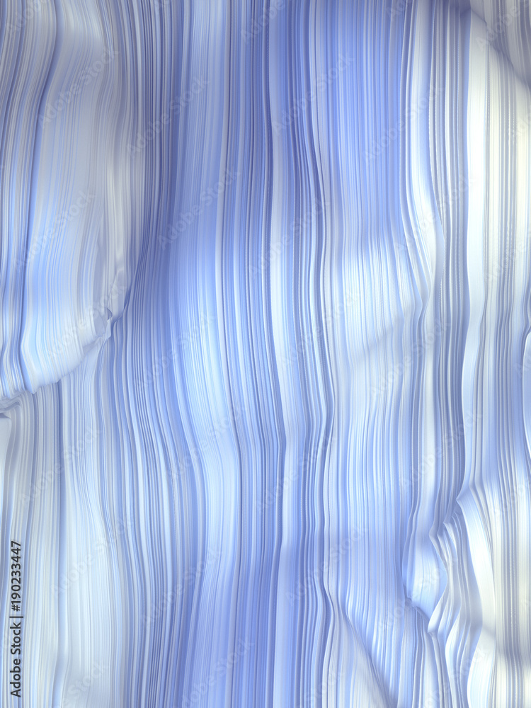 Aufkleber white twisted shape. computer generated abstract geometric 3d render illustration