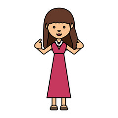 cartoon girl icon image