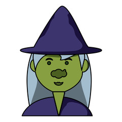 cartoon witch icon