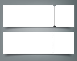 Blank event concert ticket mockup template. Concert, party or festival ticket design template