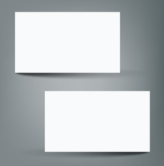 Fototapeta na wymiar Blank business card with shadow mockup cover template