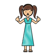 cartoon girl icon image