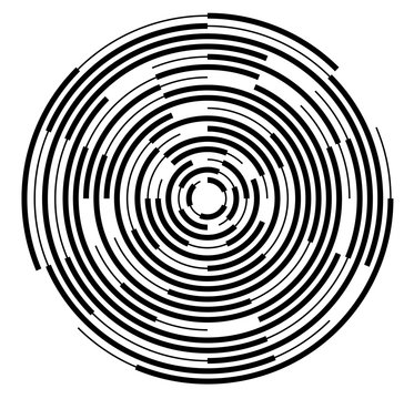 Design element Circular target effect on white background10