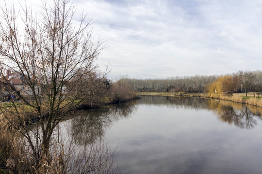 Kurca river in Szegvar